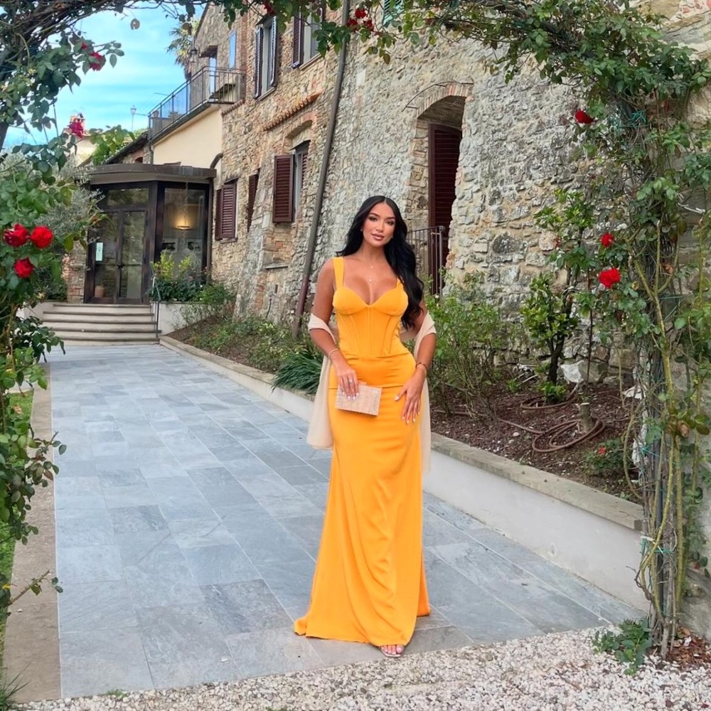 Yellow Evening Elegant Gown
